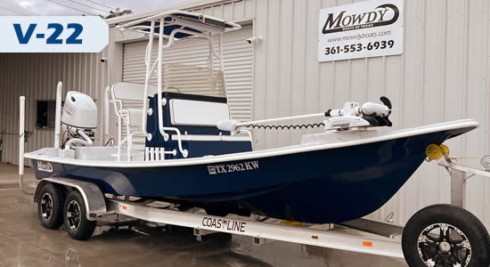 22 ft v hull fishing boat